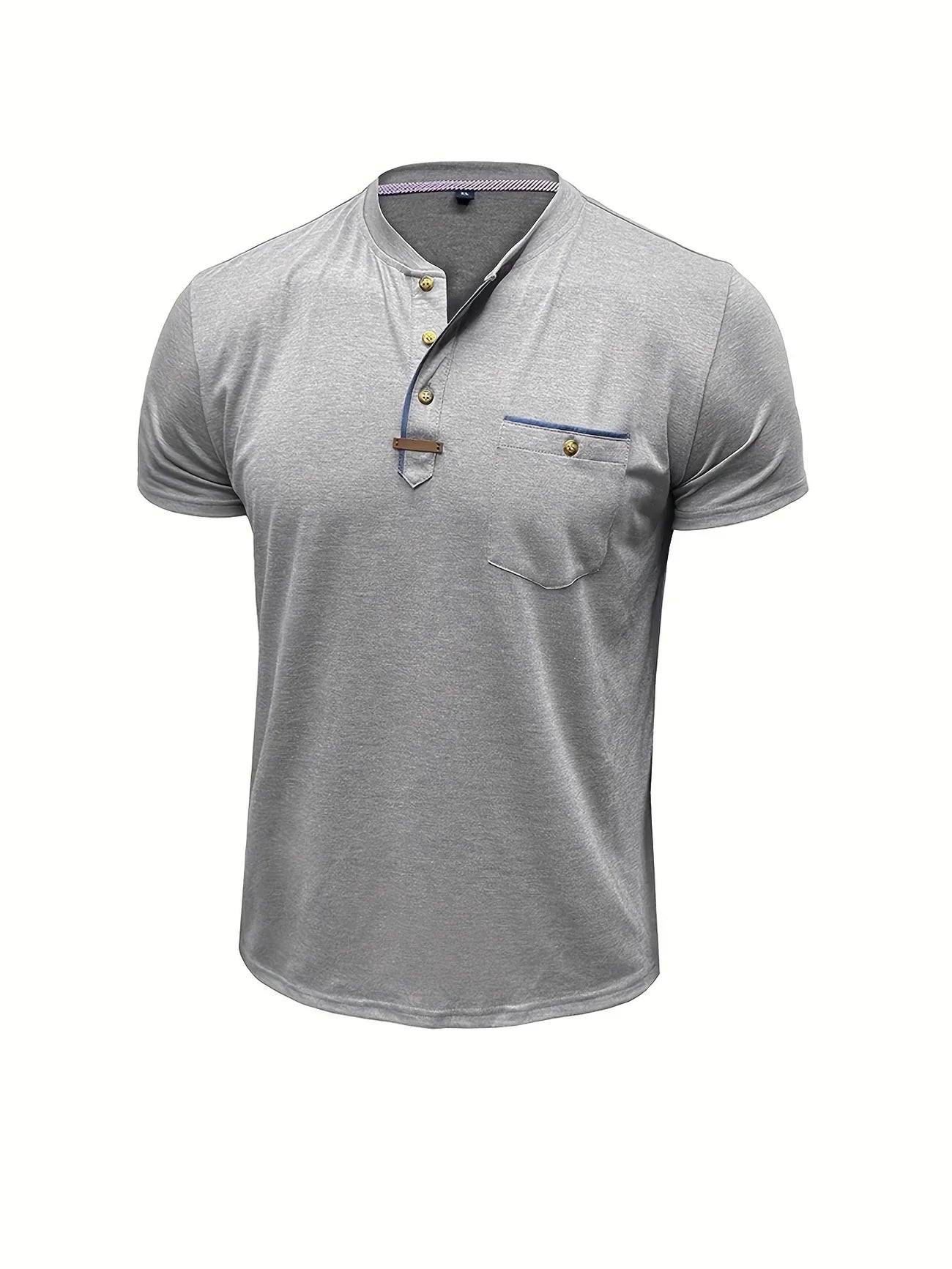 Lenoir™ | T-shirt col rond élégant avec poche