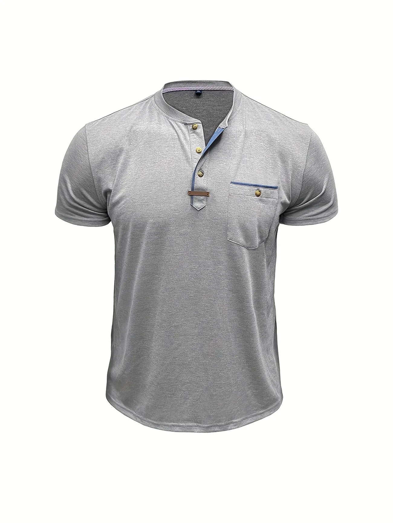 Lenoir™ | T-shirt col rond élégant avec poche