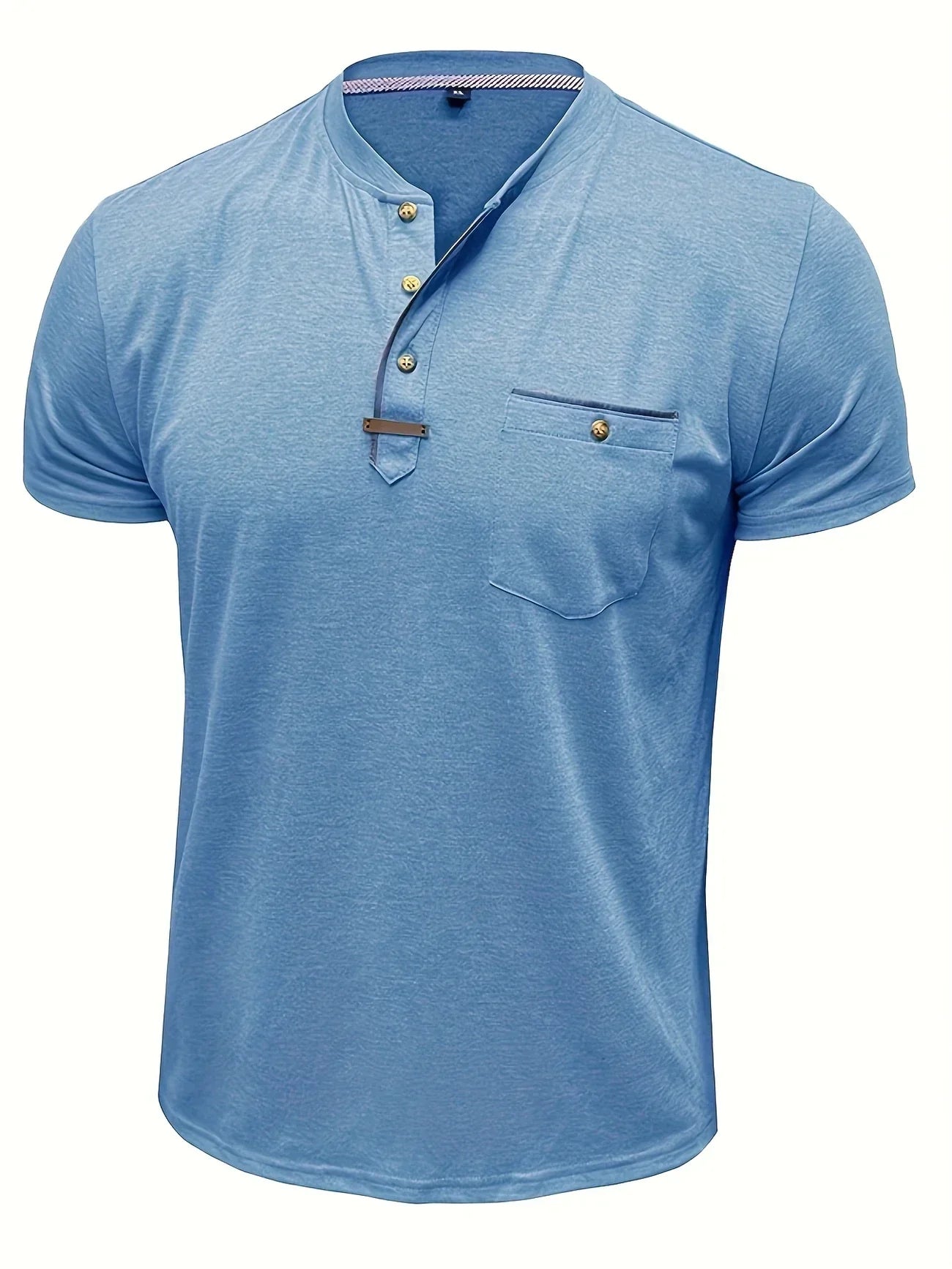 Lenoir™ | T-shirt col rond élégant avec poche
