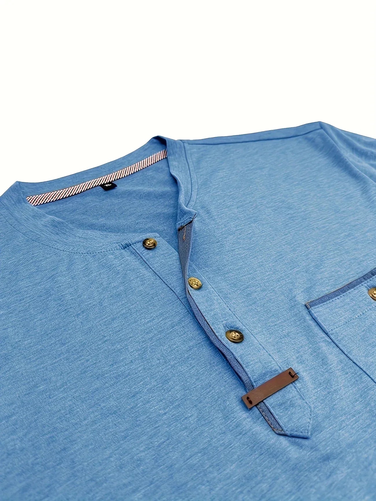 Lenoir™ | T-shirt col rond élégant avec poche