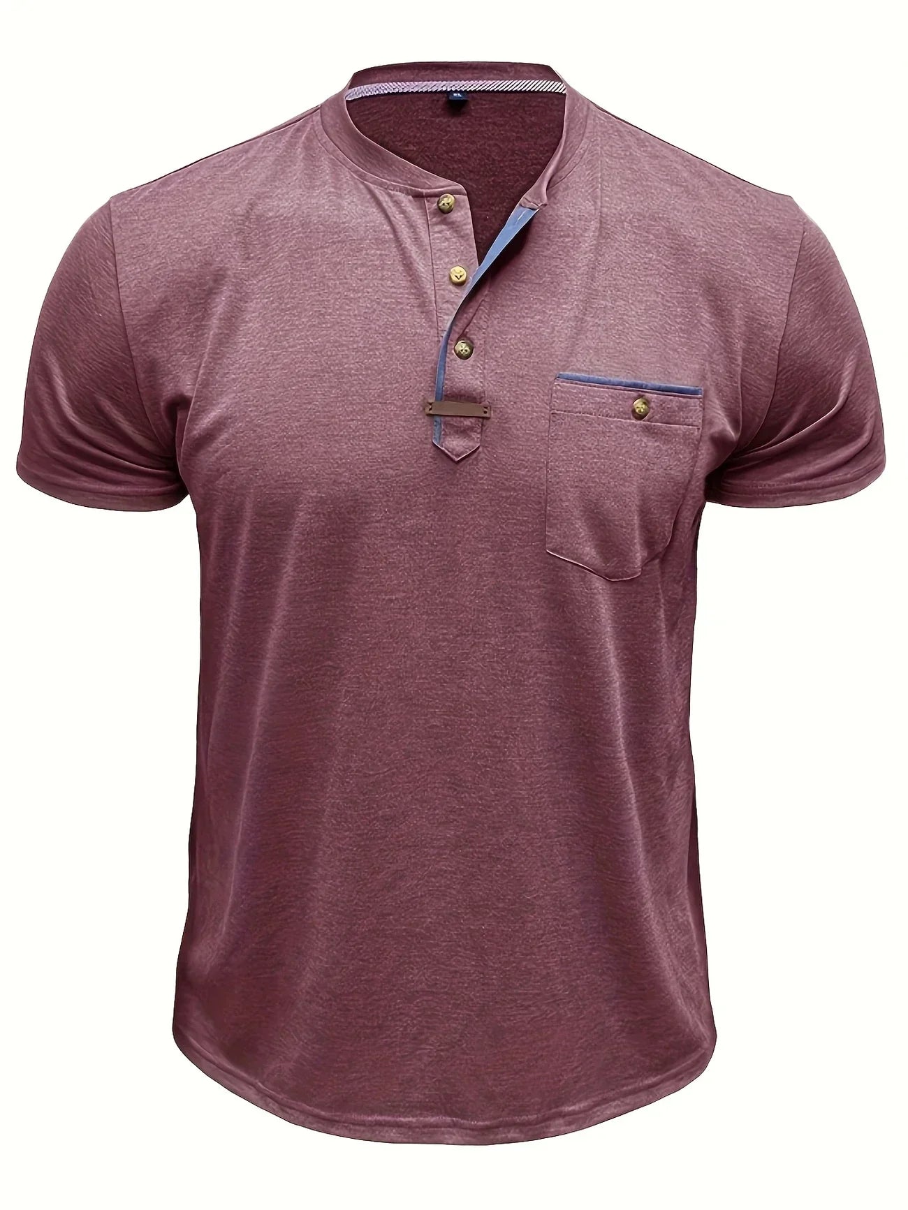 Lenoir™ | T-shirt col rond élégant avec poche