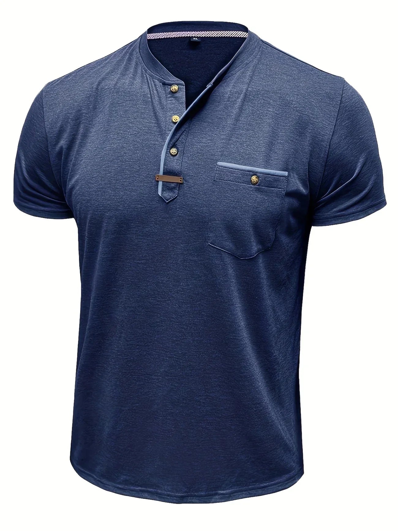 Lenoir™ | T-shirt col rond élégant avec poche
