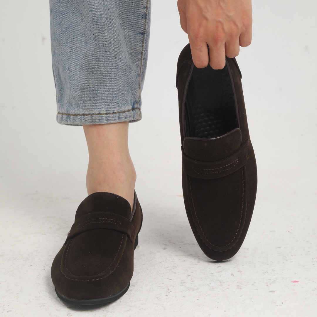 Lenoir™ | Mocassins à brides en daim