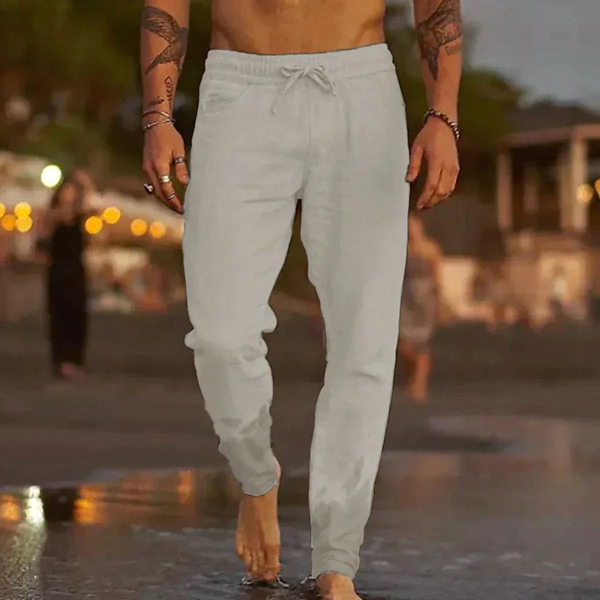 Atelier Élégance™ | Pantalon de plage en lin