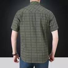 Lenoir™ | Chemise élégante à manches courtes à carreaux