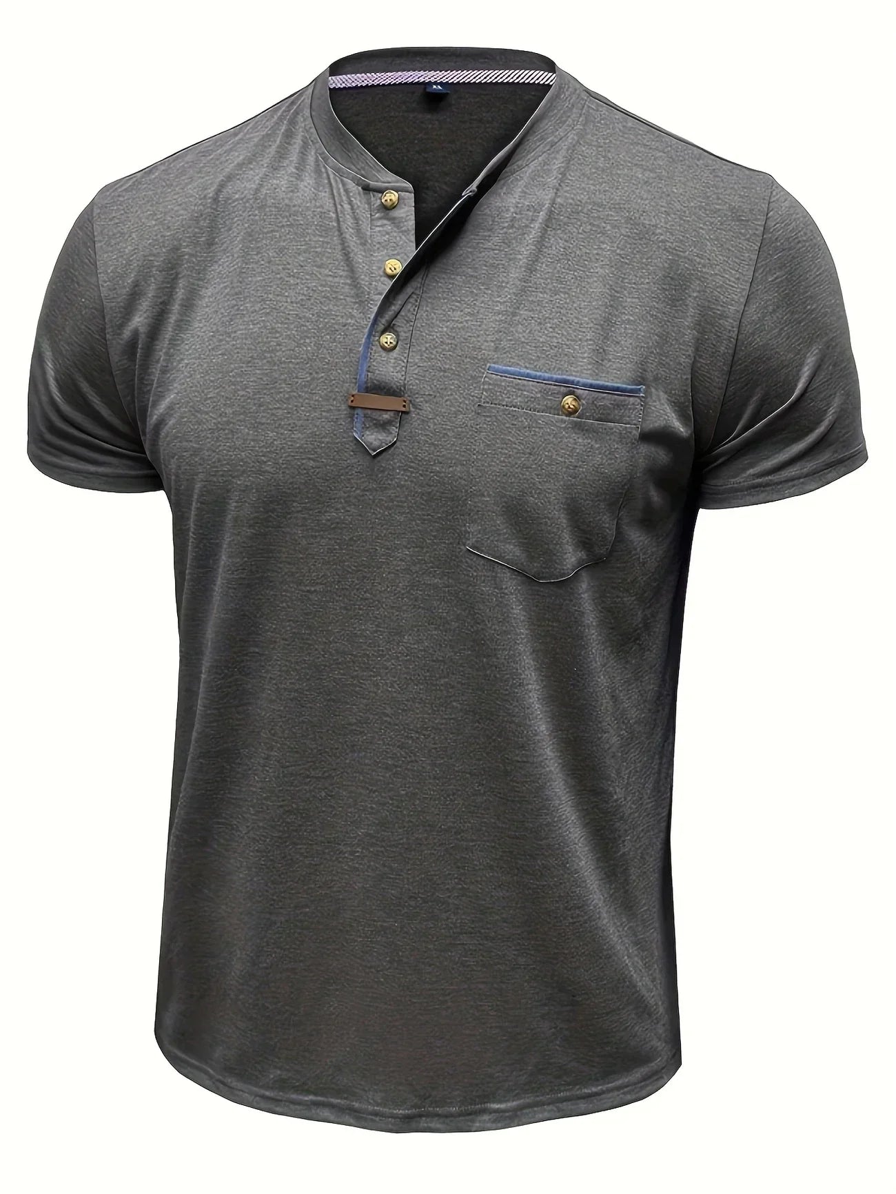 Lenoir™ | T-shirt col rond élégant avec poche