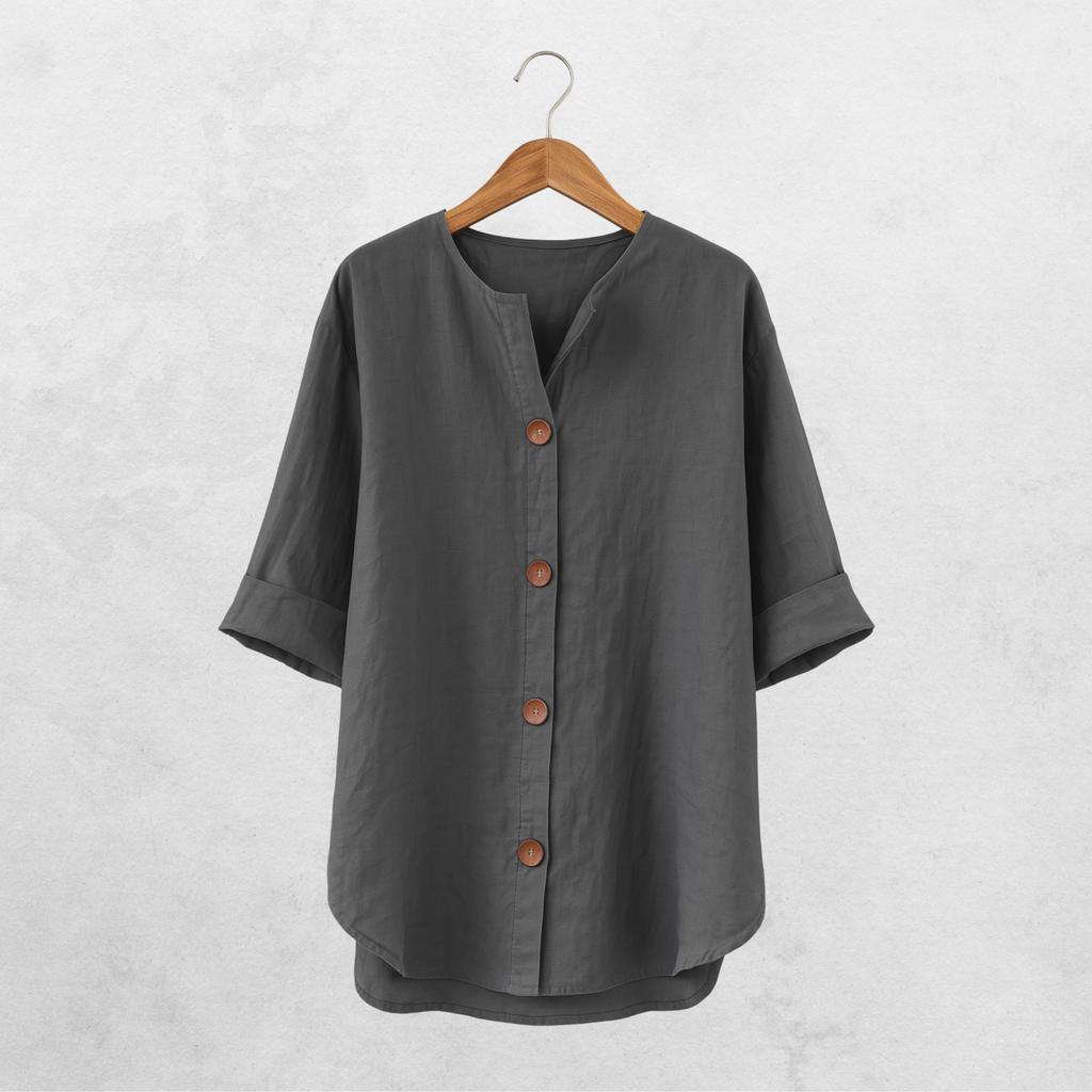 Atelier Élégance™ | Blouse en lin décontractée
