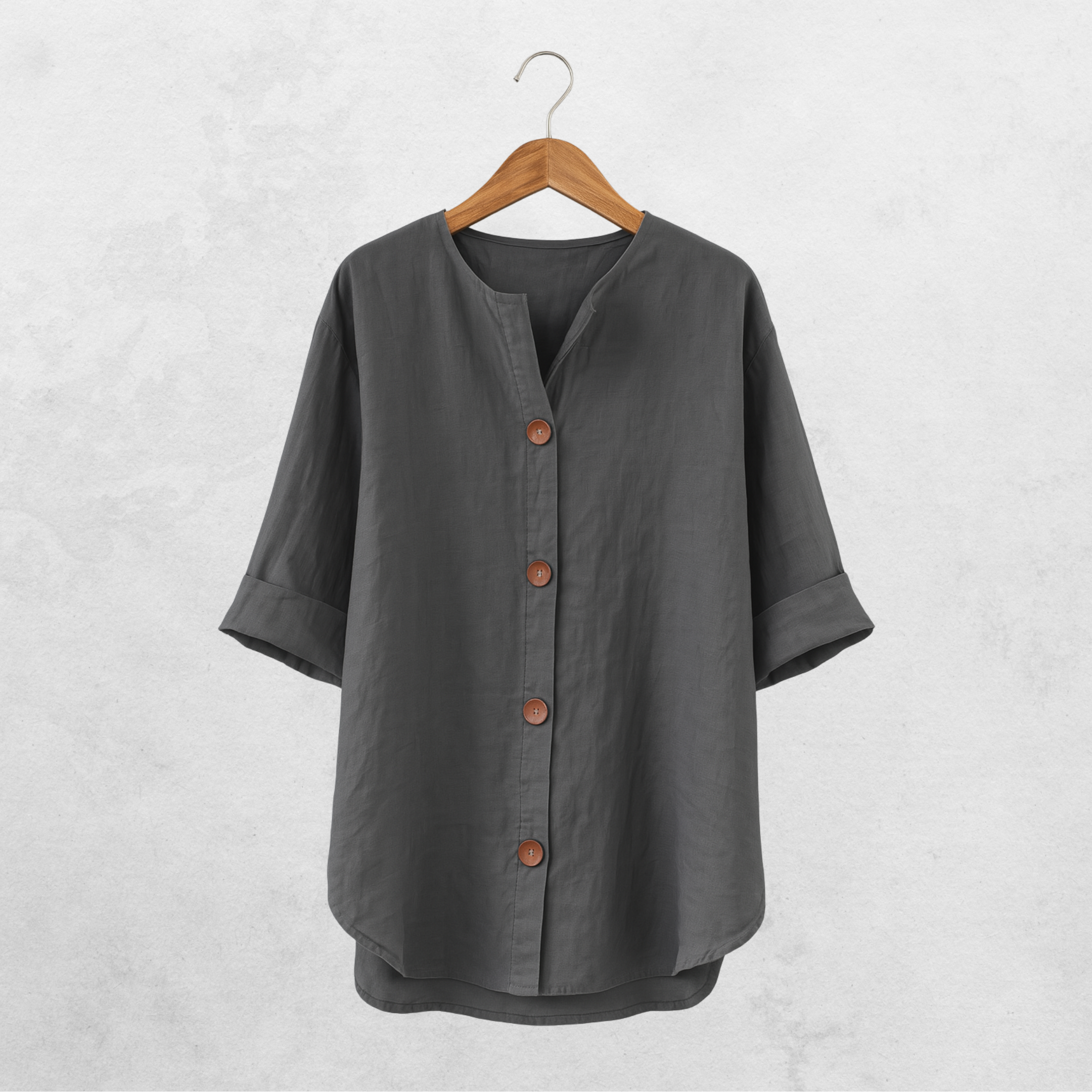 Atelier Élégance™ | Blouse en lin décontractée