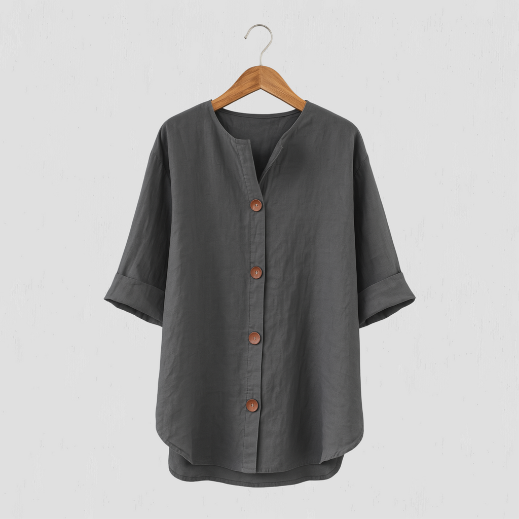 Atelier Élégance™ | Blouse en lin décontractée