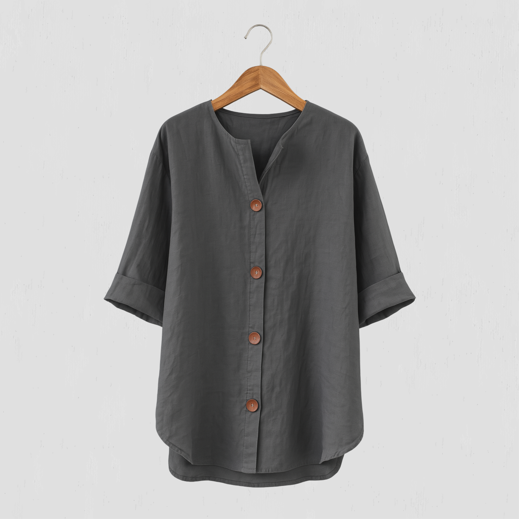 Atelier Élégance™ | Blouse en lin décontractée