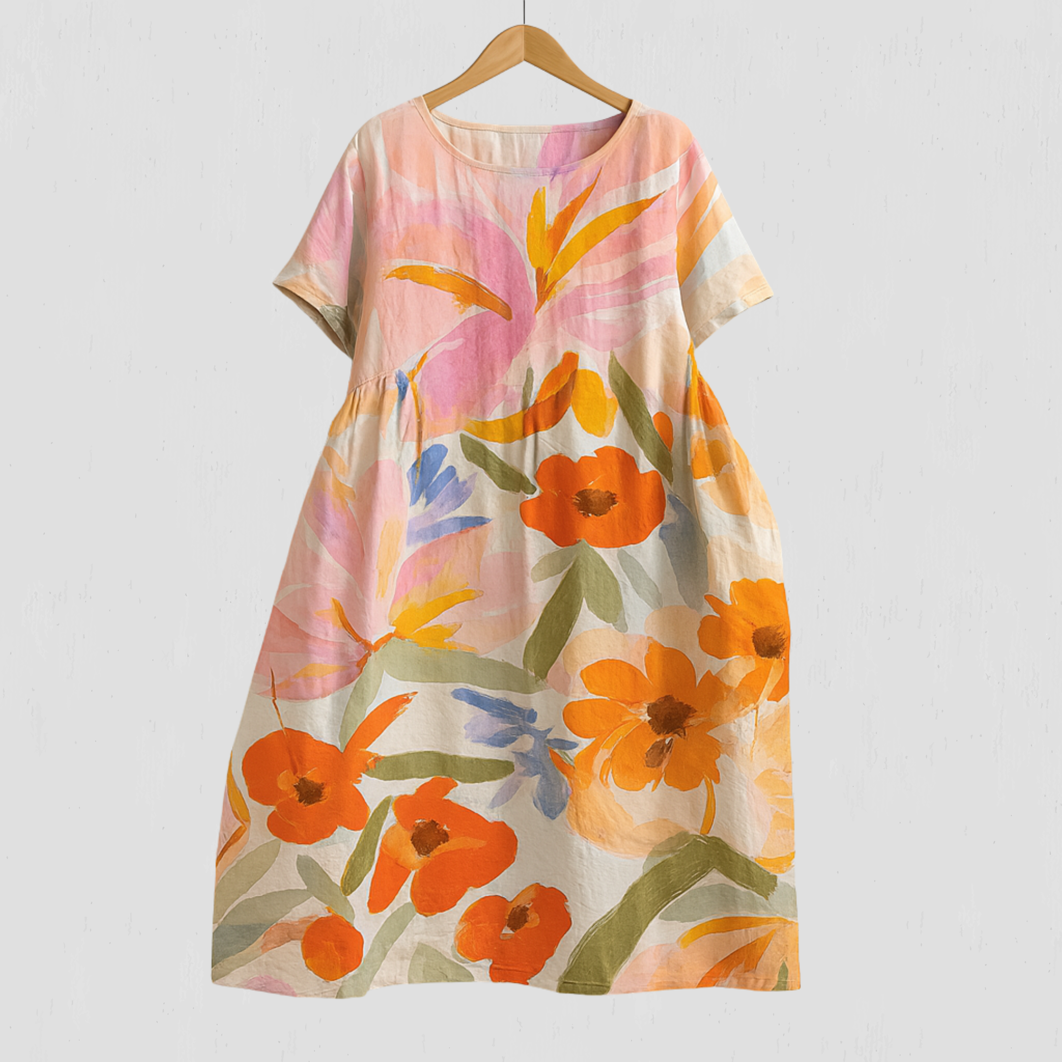 Atelier Élégance™ | Valentina Robe d'Été Fleurie avec Coupe Flatteuse et Liberté de Mouvement