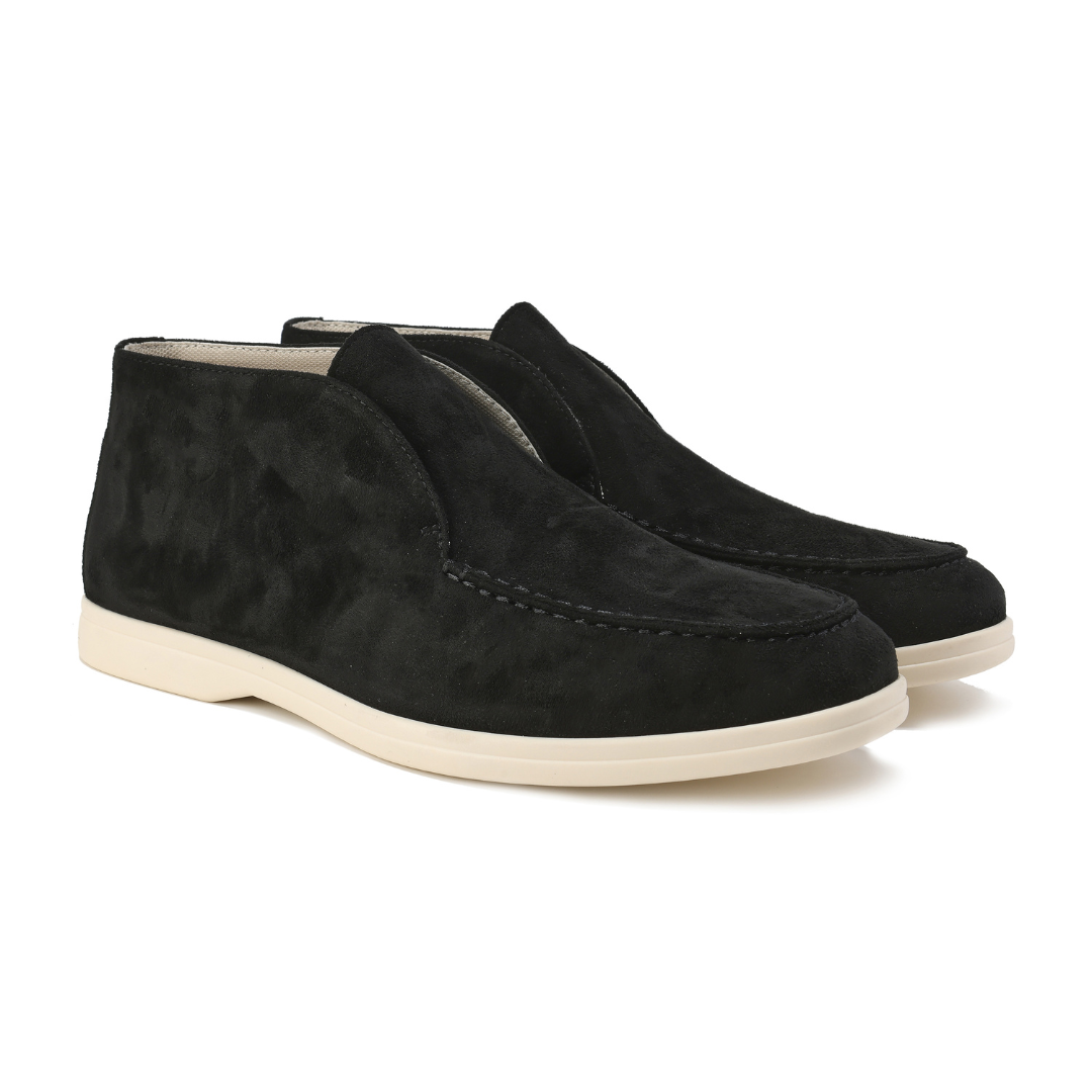 Atelier Élégance™ | Mocassins hauts en daim