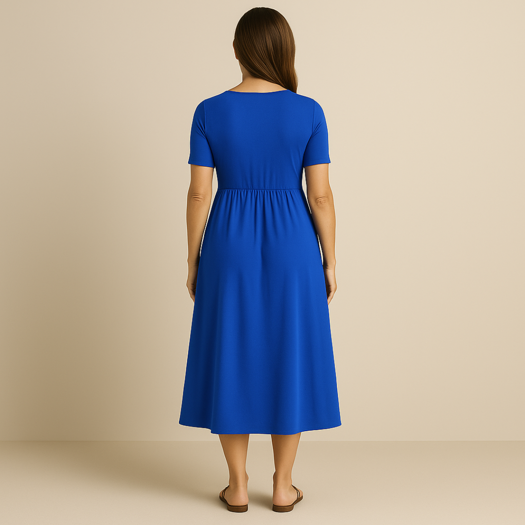 Atelier Élégance™ | Robe midi à décolleté en V