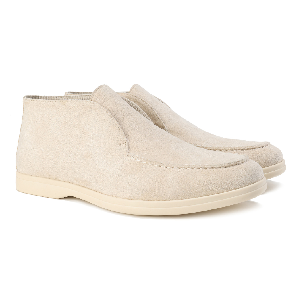 Atelier Élégance™ | Mocassins hauts en daim
