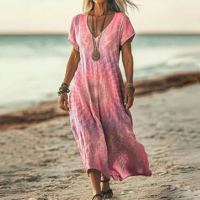Atelier Élégance™ | Robe Maxi Batik Ample