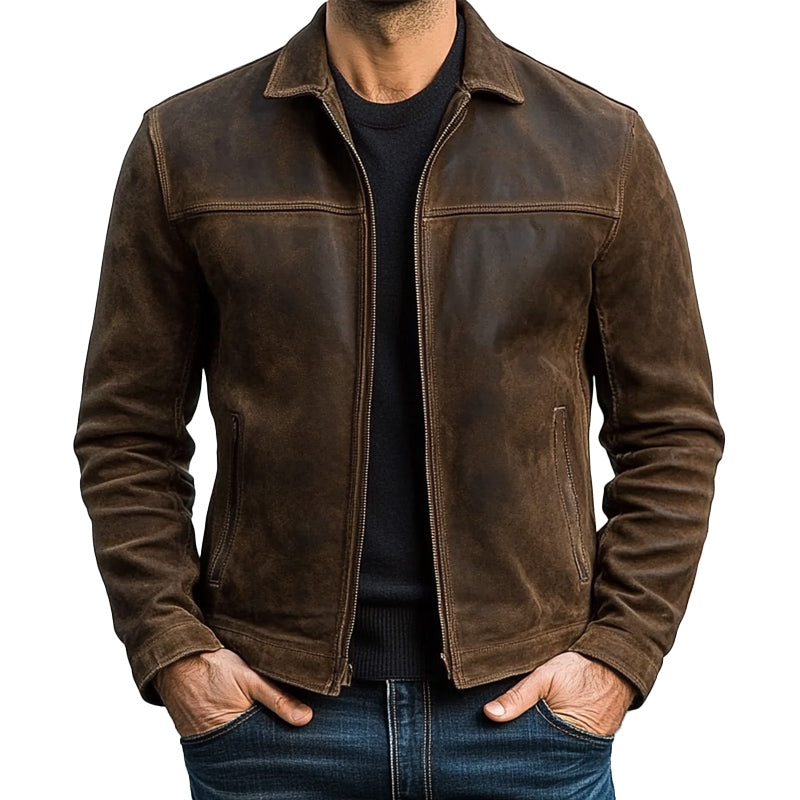 Atelier Élégance™ | Veste en cuir intemporelle