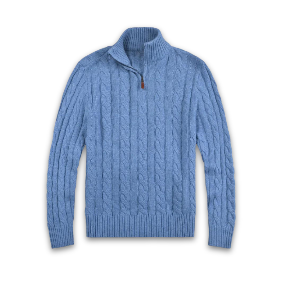 Atelier Élégance™ | Pull demi-zippé