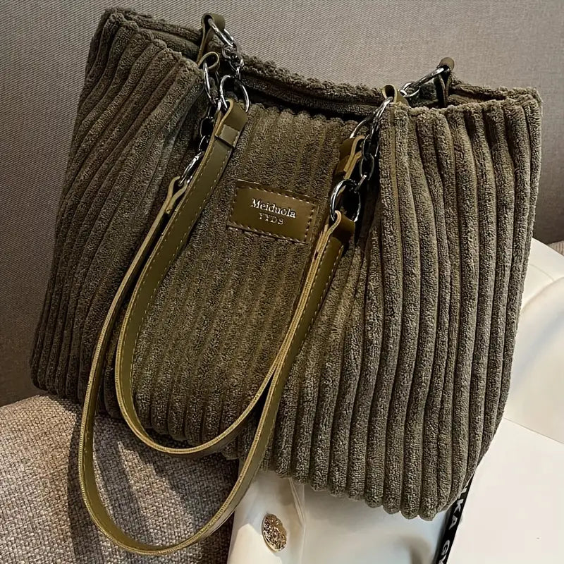 Atelier Élégance™ | Sac en velours côtelé Penny