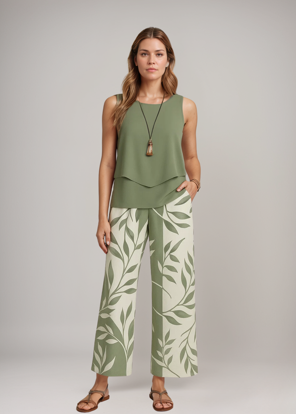 Atelier Élégance™ | Ensemble à imprimé tropical