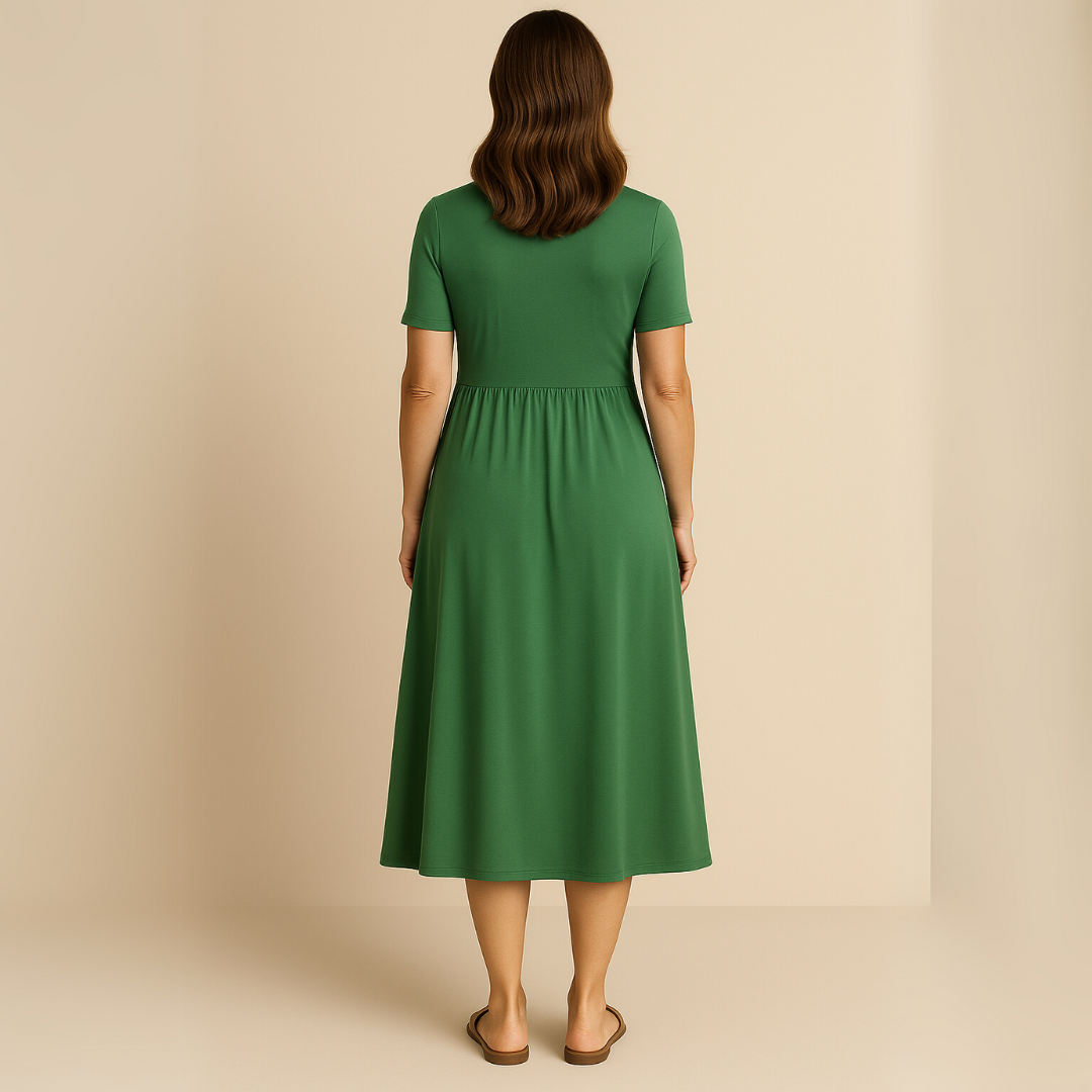 Atelier Élégance™ | Robe midi à décolleté en V