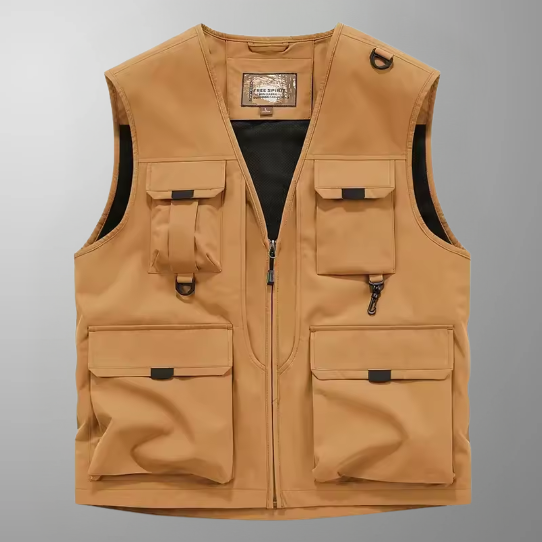 Atelier Élégance™ | Gilet cargo respirant multi-poches