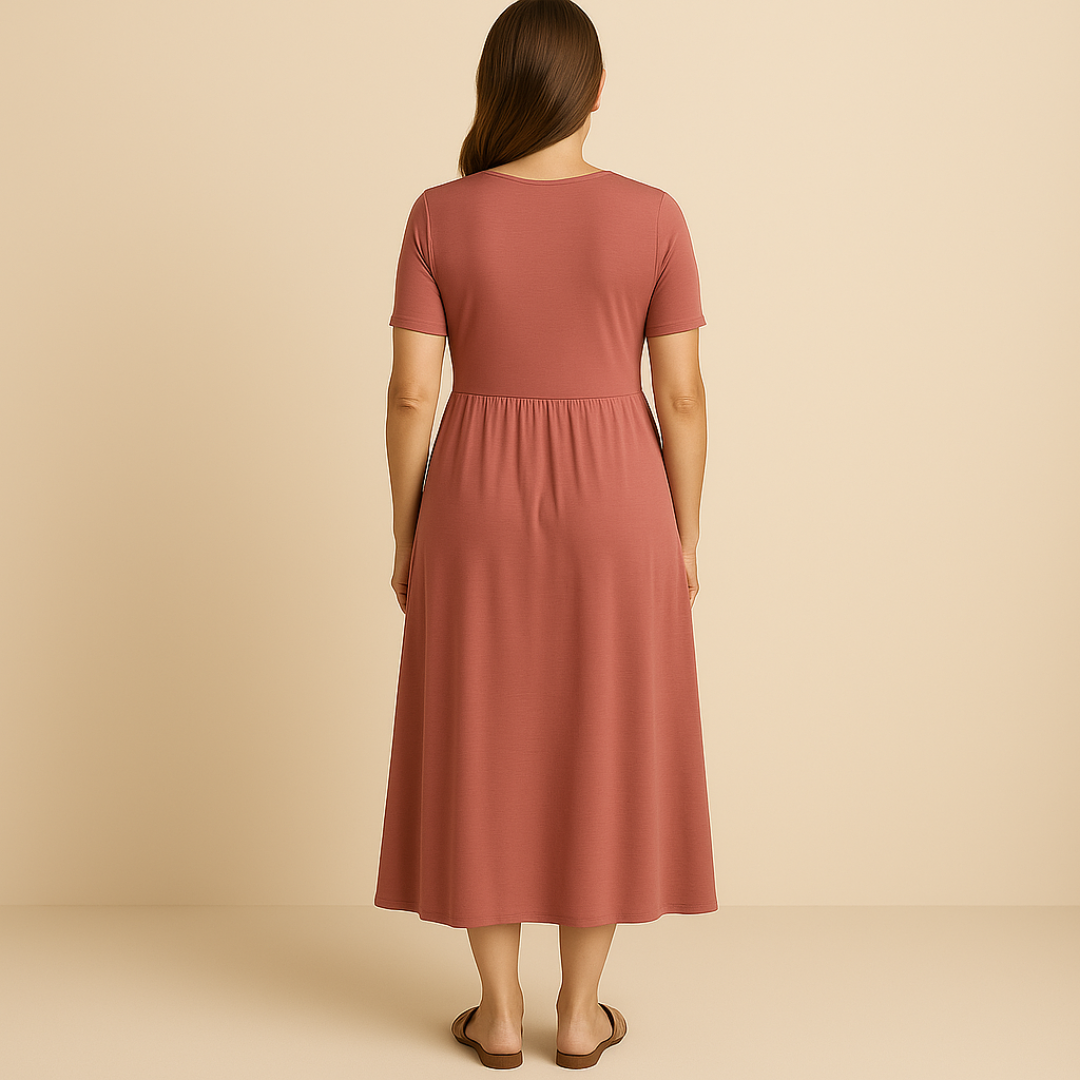 Atelier Élégance™ | Robe midi à décolleté en V