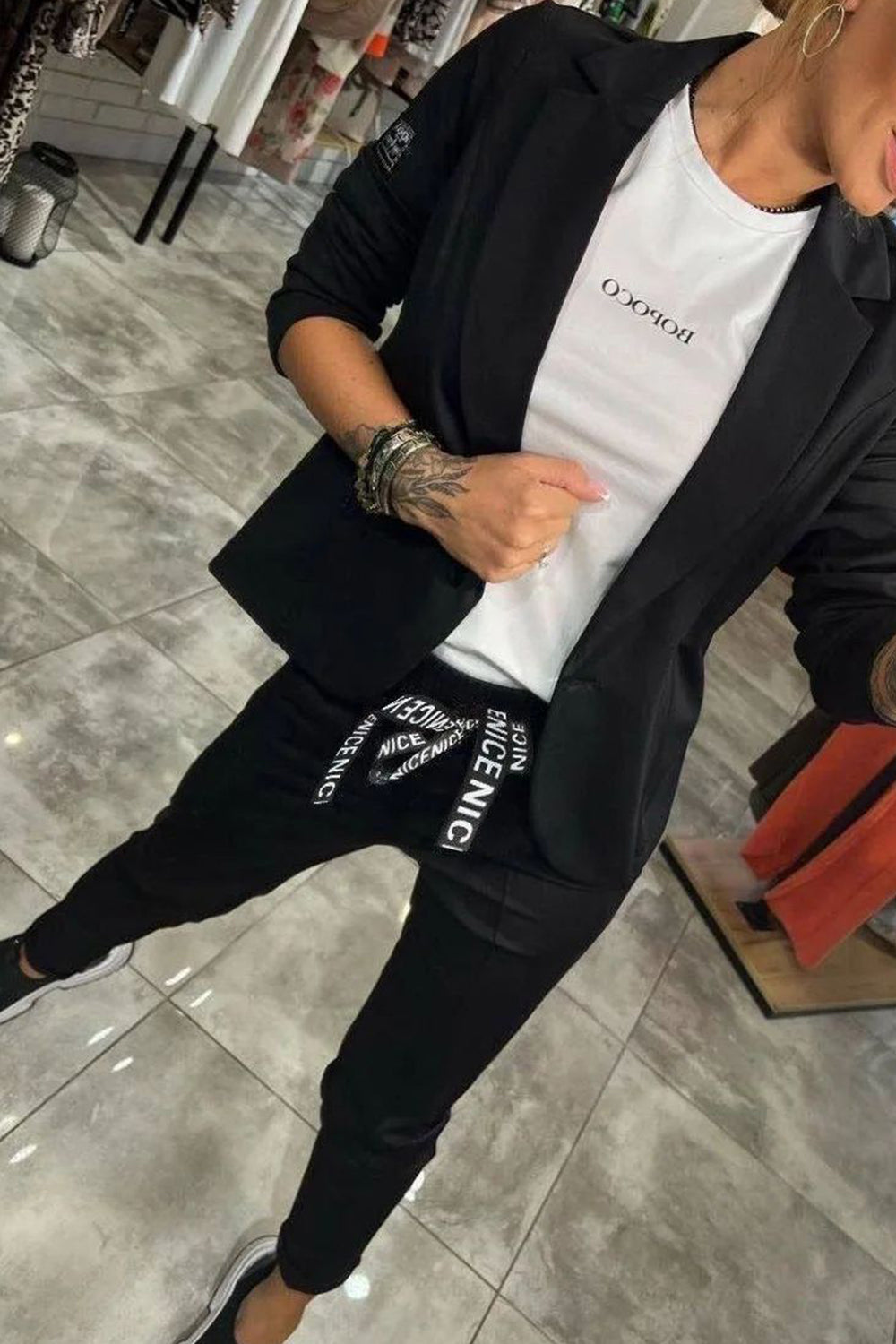 Atelier Élégance™ | Ensemble Blazer et Jogger Décontracté