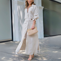 Atelier Élégance™ | Jeanette robe maxi élégante à décolleté en V