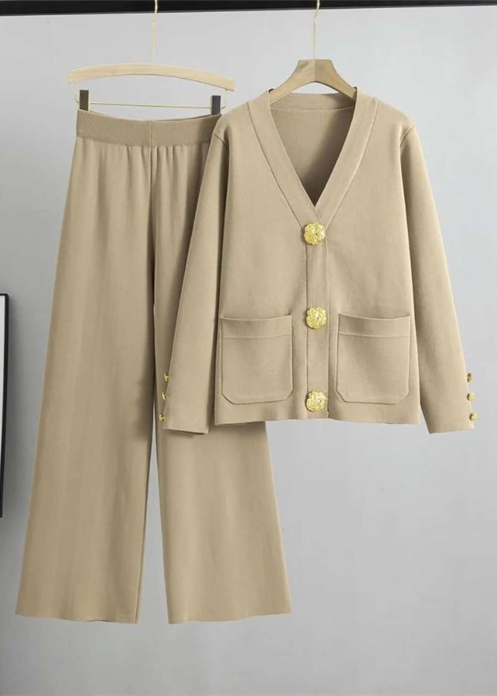 Atelier Élégance™ | Ensemble tricot avec patte de boutonnage