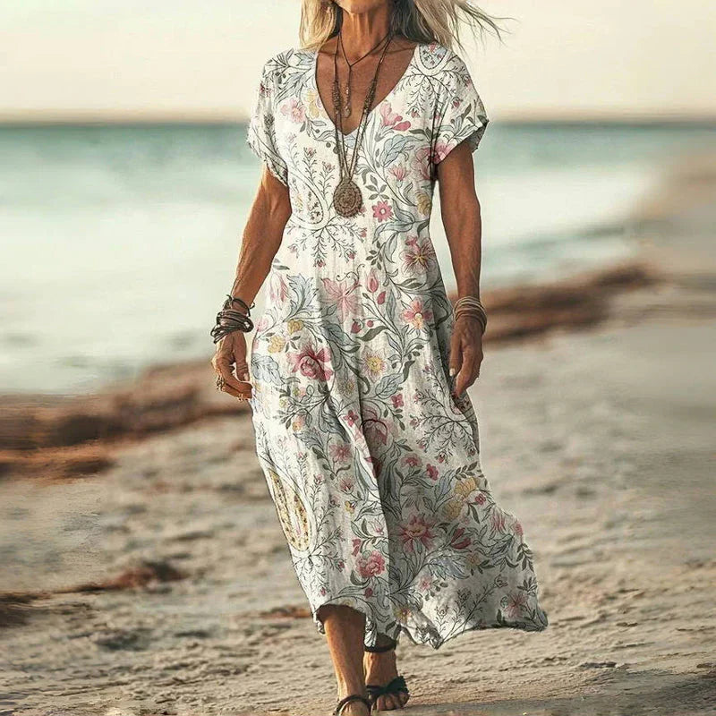 Atelier Élégance™ | Robe Maxi Batik Ample
