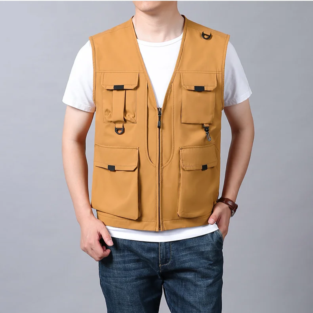 Atelier Élégance™ | Gilet cargo respirant multi-poches