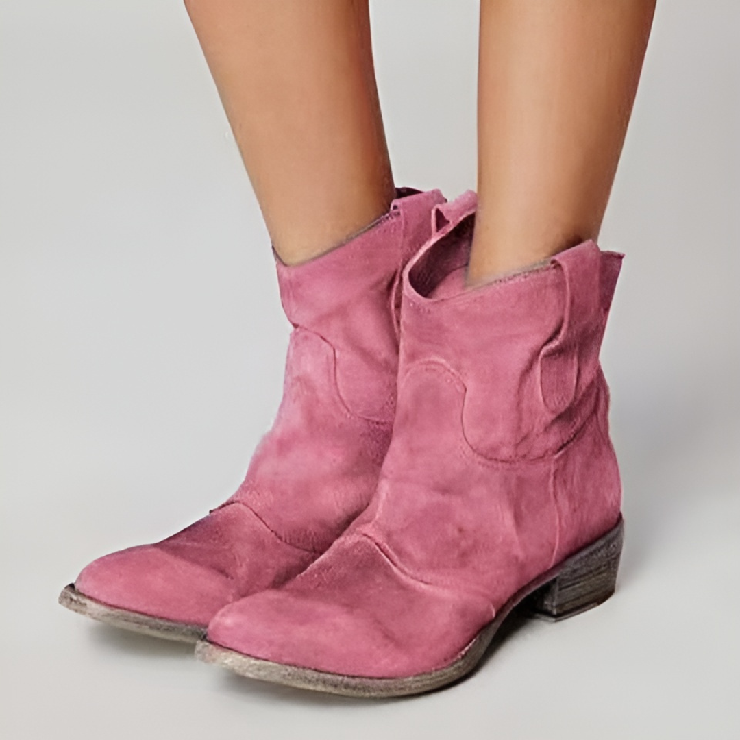 Atelier Élégance™ | Bottines en cuir suédé