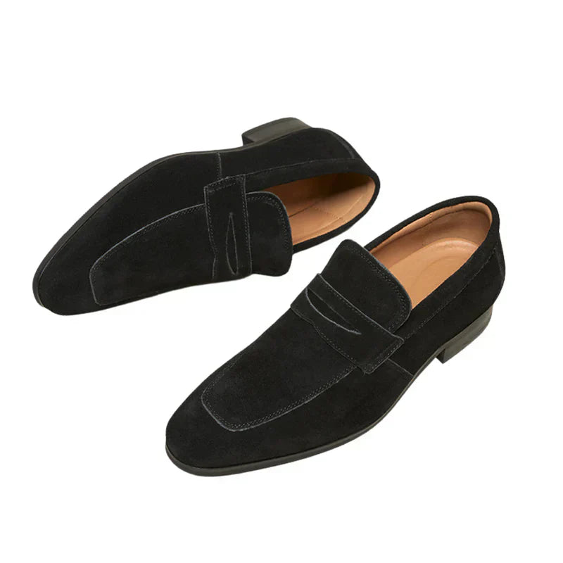 Atelier Élégance™ | Mocassins à brides en daim