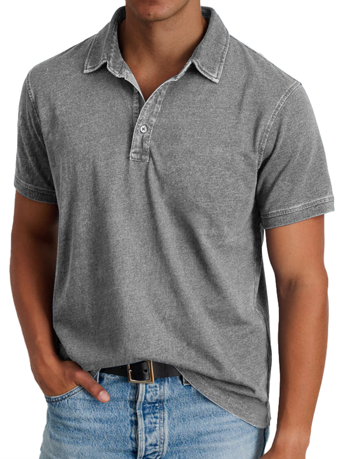 Lenoir™ - Polo avec collier pour hommes