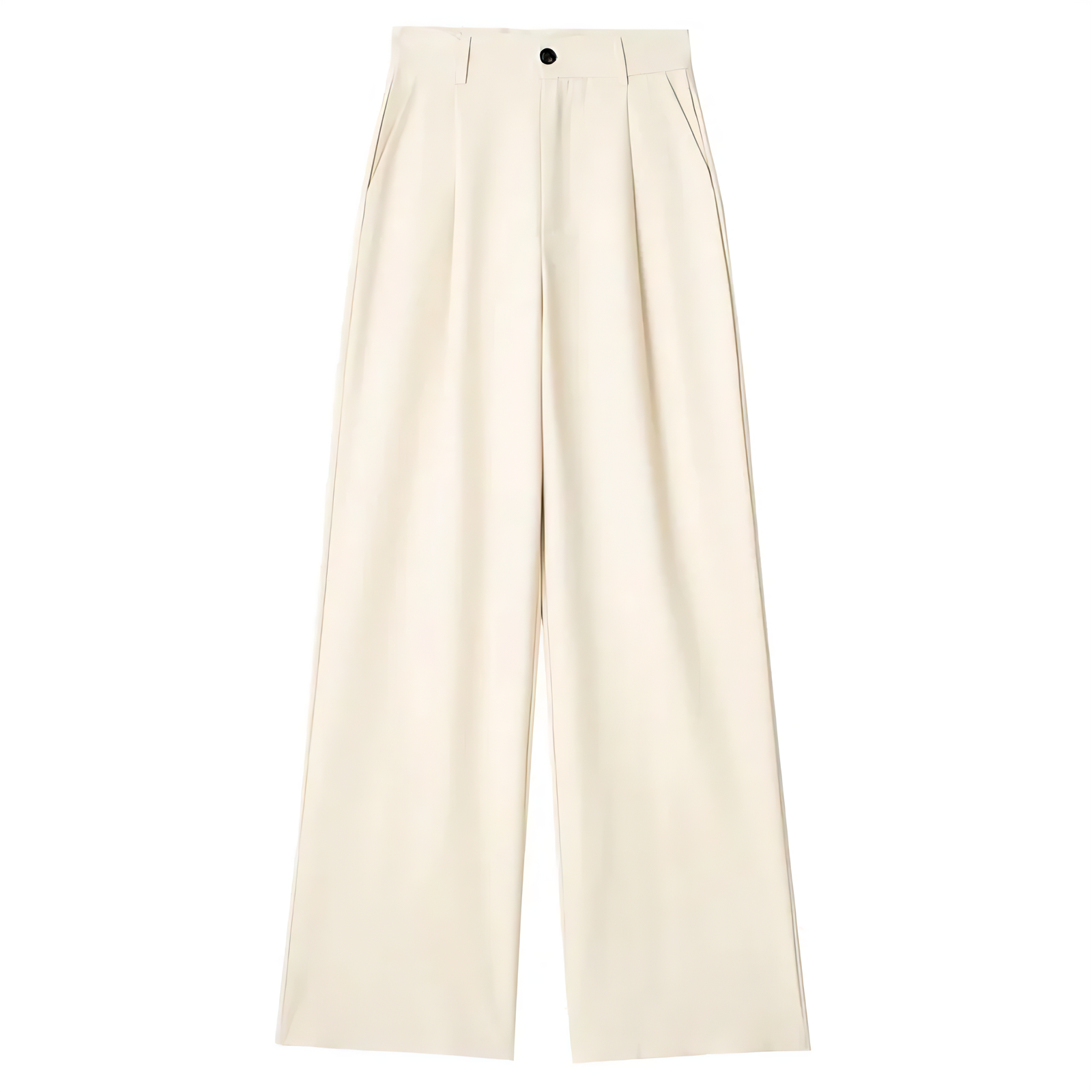 Atelier Élégance™ | Pantalon Large Écru Élégant