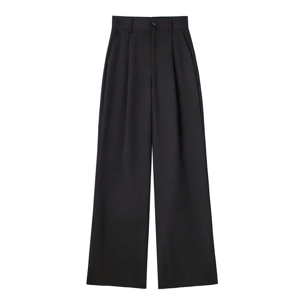 Atelier Élégance™ | Pantalon Large Noir Intemporel