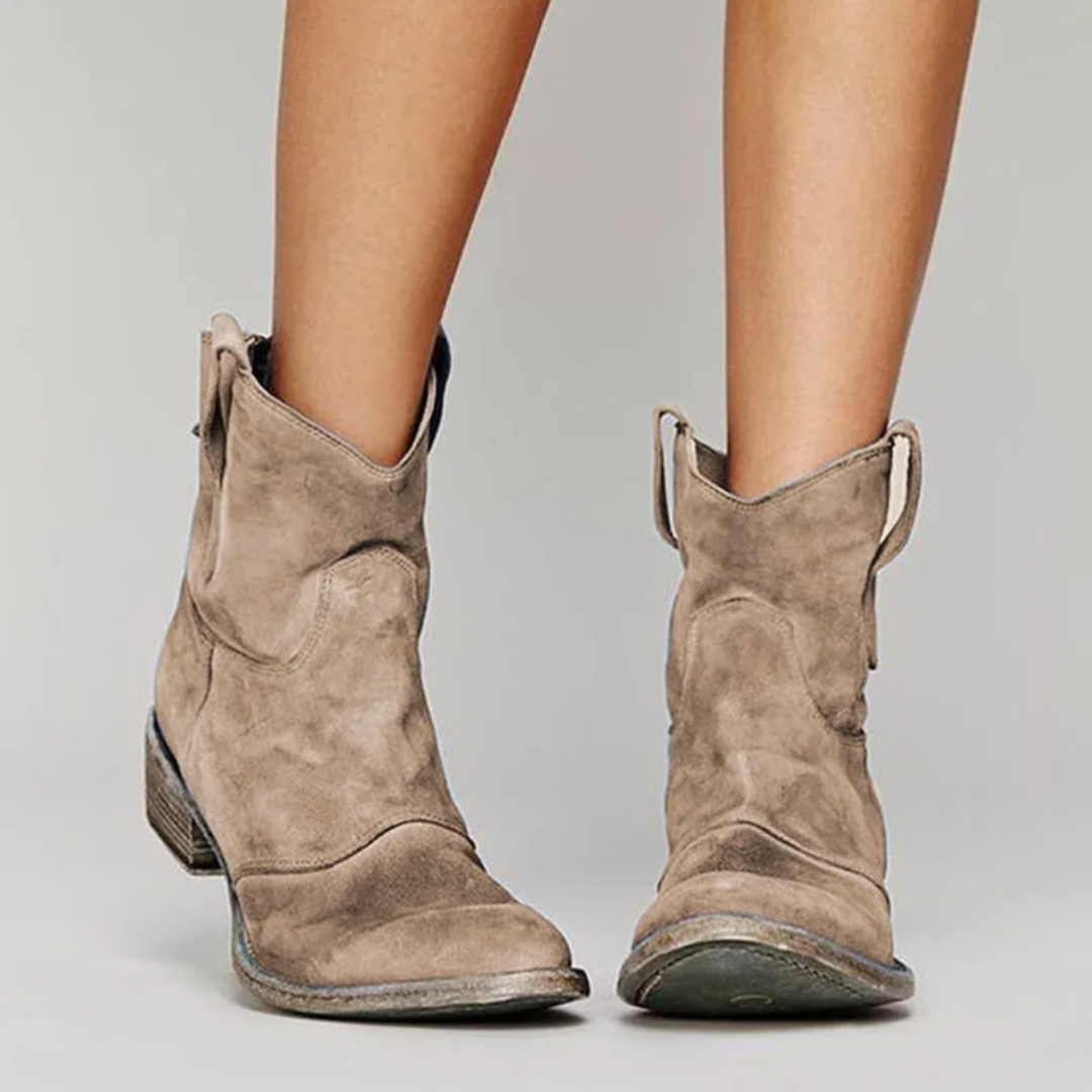 Atelier Élégance™ | Bottines en cuir suédé