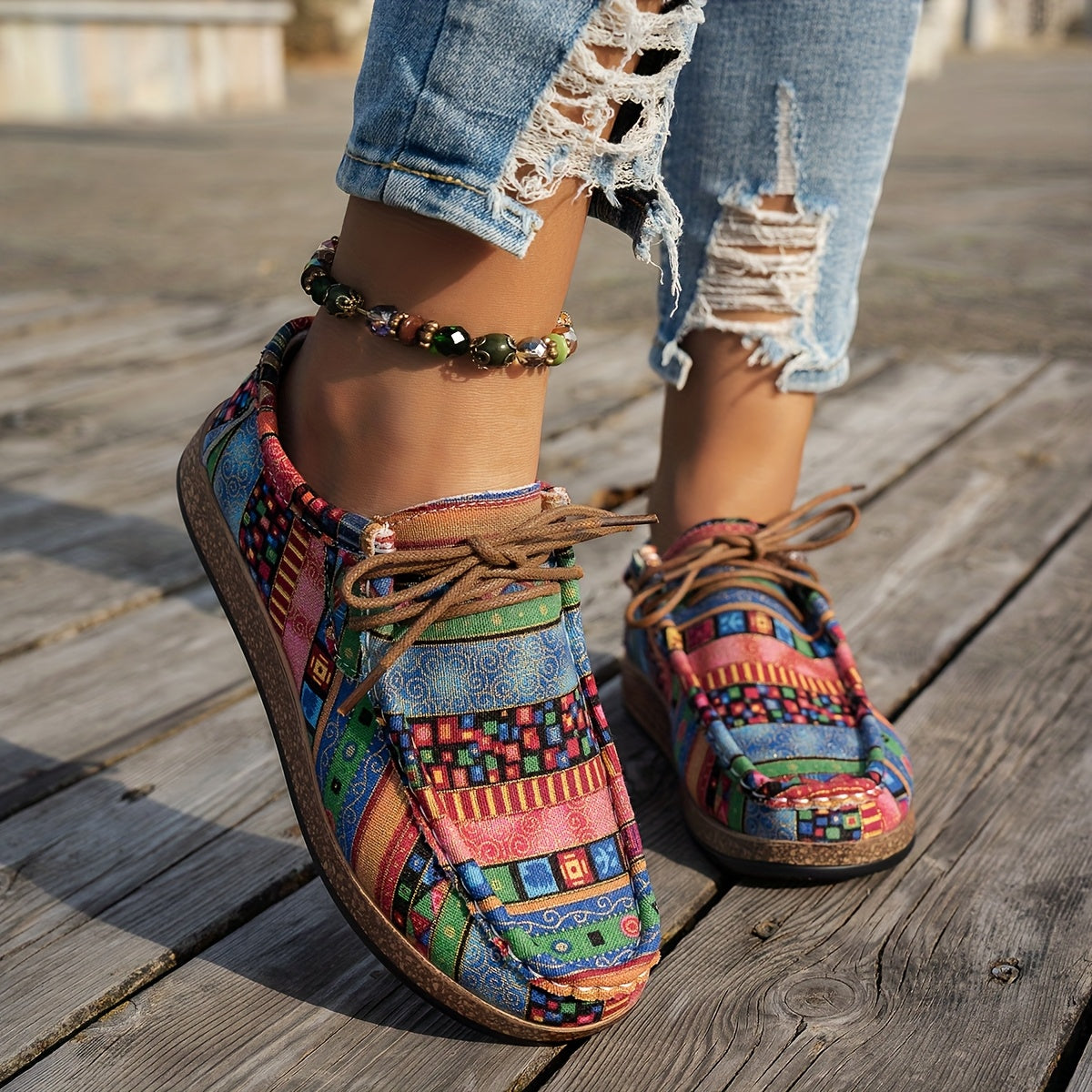 Atelier Élégance™ | Chaussures rétro colorées pour femme