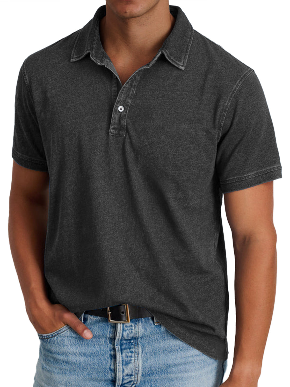 Lenoir™ - Polo avec collier pour hommes