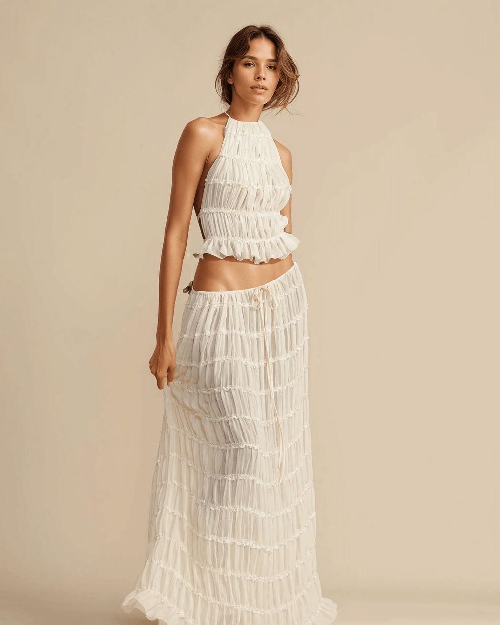 Atelier Élégance™ | Ensemble haut et jupe longue Esmeralda