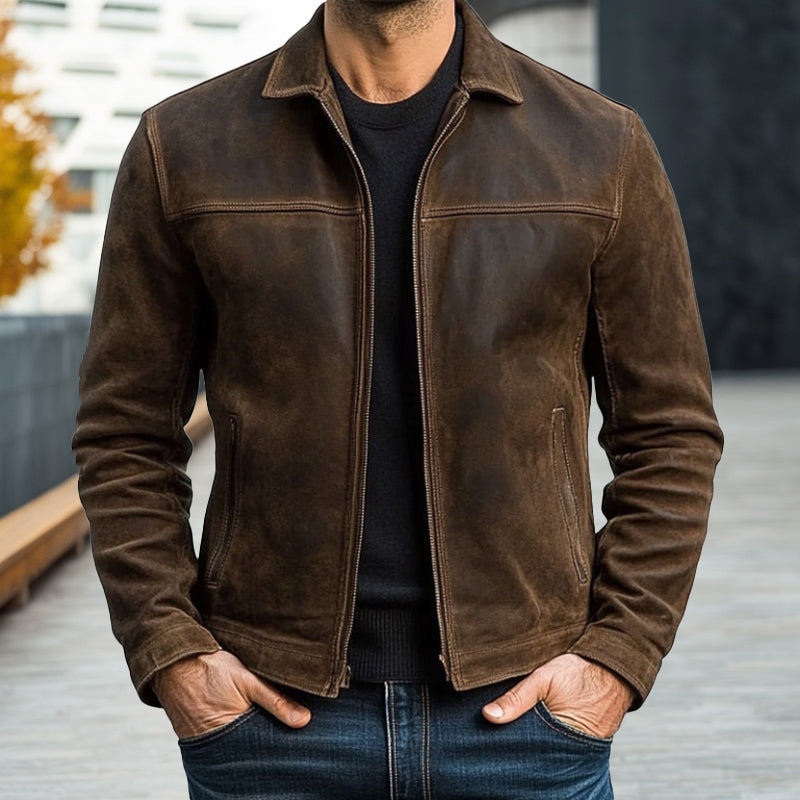 Atelier Élégance™ | Veste en cuir intemporelle