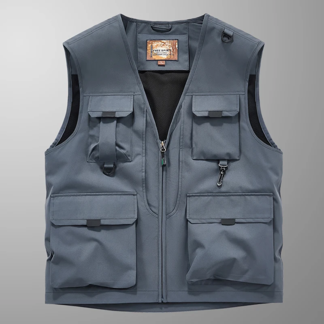 Atelier Élégance™ | Gilet cargo respirant multi-poches