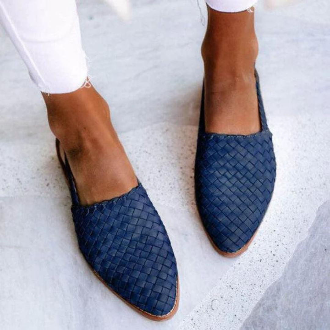 Atelier Élégance™ | Ballerines Élégantes en cuir tressé
