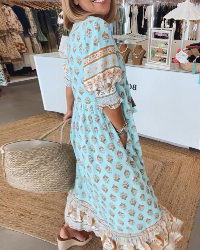Atelier Élégance™ | Tunique Boho avec Franges