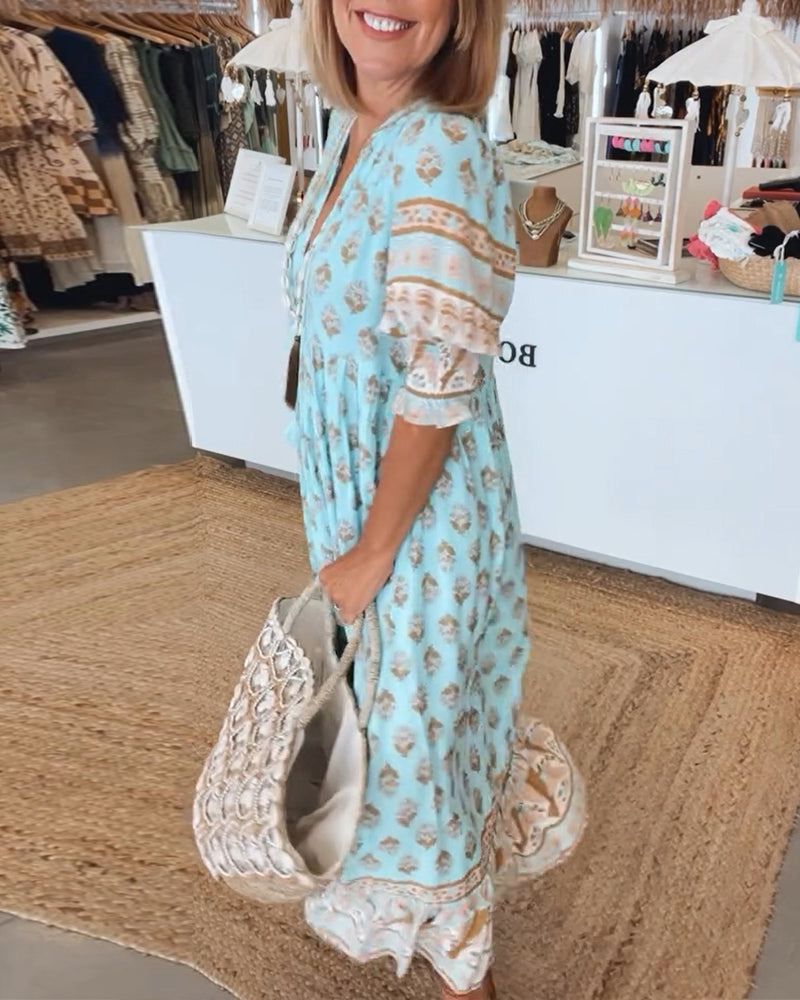 Atelier Élégance™ | Tunique Boho avec Franges