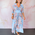 Atelier Élégance™ | Marga robe d'été élégante avec décolleté en V