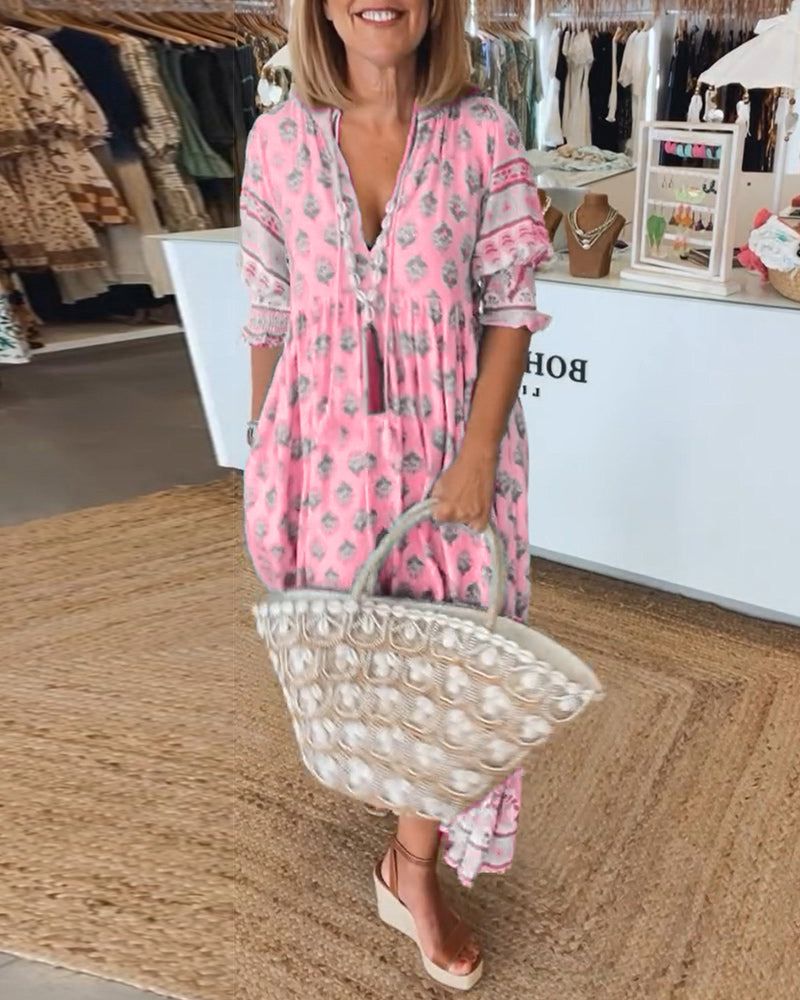 Atelier Élégance™ | Tunique Boho avec Franges