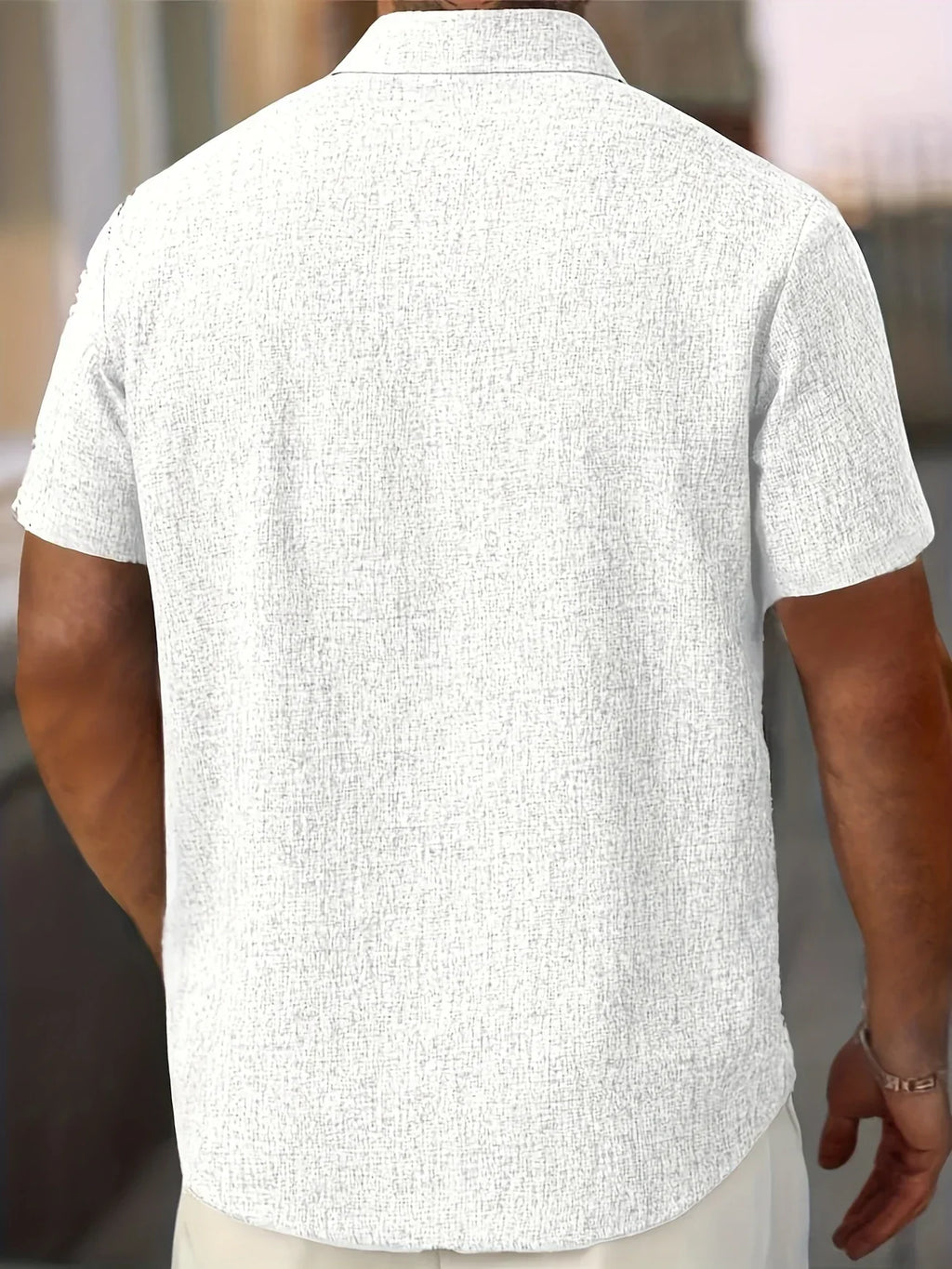 Lenoir™ | Chemise légère à manches courtes en mélange de lin