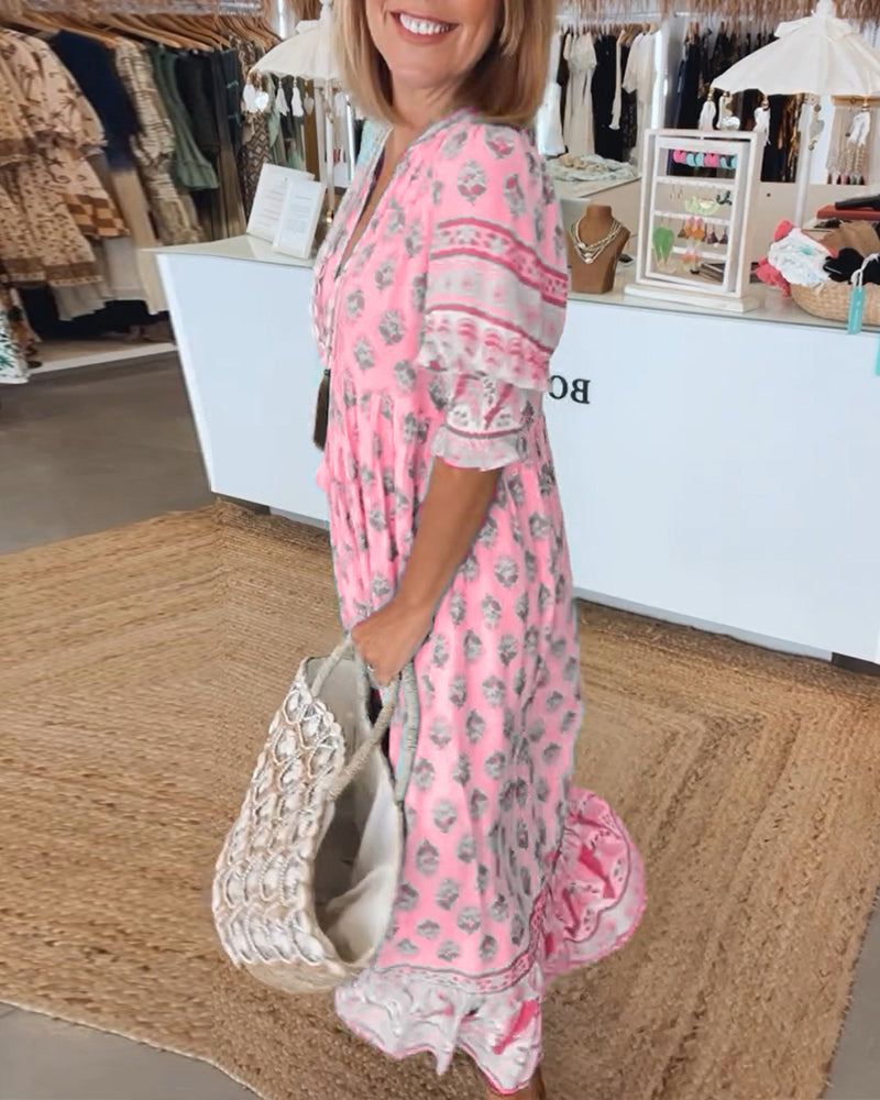 Atelier Élégance™ | Tunique Boho avec Franges