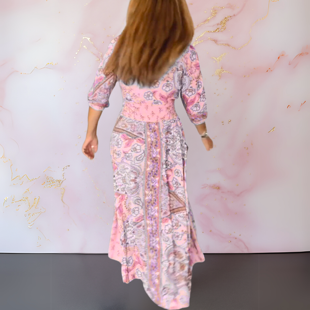 Atelier Élégance™ | Marga robe d'été élégante avec décolleté en V